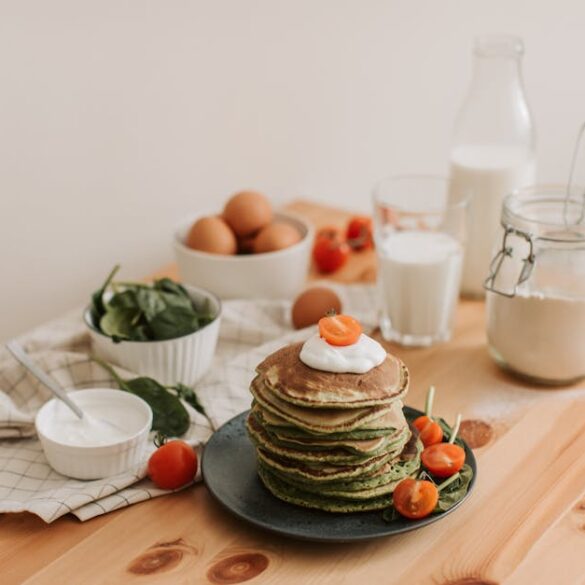 pancakes sales epinards recette facile